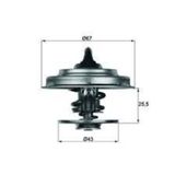 MAHLE TX1883 TERMOSTAT A6 10-15 MERCEDES ACTROS 03-TRUCKS 00- 83C