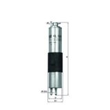 Mahle YAKIT FILTRESI BMW N40 N42 N45 N46 M54 E46 Z3 13327512019