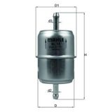 Mahle YAKIT FILTRESI MERCEDES M102 190 W201 W123 W124 W460 A0024770001