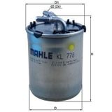 Mahle YAKIT FİLTRESİ POLO 1.2 TDİ 2009 A1 2.0 TDİ 2011 IBIZA 5 1.2TDI-2.0TDI 2010 FABIA 1.2 TDI 2010 6R0127400C 6C0127400