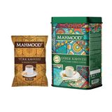 Mahmood 400 gr Ölçek Kaşıklı Teneke Kutu Dibek Kahvesi + 100 gr Orta Kavrulmuş Türk Kahvesi