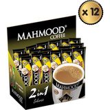 Mahmood Coffee 2si1 Arada 48 Adet x 12 Paket Türkiye Menşeli Şekersiz Lezzetli Kahve