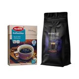 Mahmood Coffee Filtre Kahve 500 gr ve Rubin Küçük Boy Kahve Filtresi Naturel Kağıt 2 Numara 100'lü - Öğütülmüş