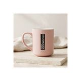 Mahmood Coffee Pembe Mottolu Porselen Kupa