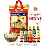 Mahmood Rice 1121 Basmati Pirinç 4 kg +Promar Ananaslı Detox 250 ml (Hediye) - 400 gr