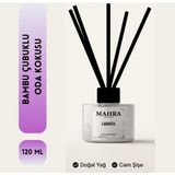 Mahra Shop Mahra Lavanta Bambu Çubuklu Oda Kokusu Esansiyel Uçucu yağ reed diffuser 120 ml