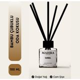 Mahra Shop Sandal Ağacı Çubuklu Oda Kokusu Esansiyel Uçucu Yağ White Soap 100 ml