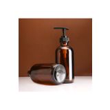 mahsaboutique 1 Adet 500ml Amber Kahverengi Cam Sıvı Sabunluk, Cam Şişe