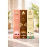 MAHUR 3’lü Premium Tütsü Seti – Lotus, Ud (Oud), Jasmine 20’li Çubuk Tütsü (60 Adet)