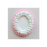MAHZENART Papatyalı Oval Çerçeve Sabun Ve Kokulu Taş Kalıbı Kp-262