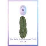 Mai Handmade Kağıt Ip Örgü Ip 100 gram Kuşkonmaz Yeşili