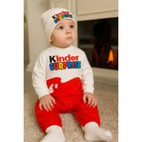 Mai Perla Kinder Sürpriz Tulum Bere Takım - Kırmızı - Beyaz - 3 - 6 Ay