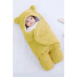 Mai Perla Kulaklı Dış Kundak Bebek Battaniye Sarı Düz Desenli 0 - 12 Ay Alerjiye Uygun 90 x 90 cm - 0 - 3 Yaş
