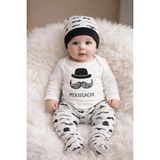 Mai Perla Unisex Bebek 3 Lü Zıbın Takımı 0-9 Ay İçin Renkli Desenli Günlük Kullanım - 6 - 9 Ay