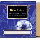 MAIA MC Mavi Anemon Sabunu - Tüm Cilt Tipleri için Vegan Duş Sabunu - Katı Duş Jeli ve Katı Şampuan olarak doğal Sabun -Premium Soap Bar (150g)