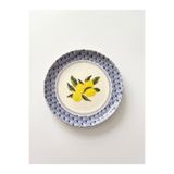 maia Porcelain Maia Porselen 6'lı 19 cm Şef Limon Baskılı Pasta Tabağı Seti
