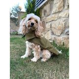 Maia Studio Olivetta %100 Yün Köpek Kabanı (Yeşil)