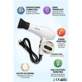 Maico Fön Makinesi 2500W Profesyonel Saç Kurutma Makinesi Ionic İyonlu Turbo Kuaför Tipi 2 Kademeli