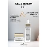 Maiden Beauty Gece Bakım Seti, Yenileyici, Besleyici, Anti-Aging Etkili, Yoğun Onarıcı Bakım Kremi
