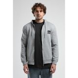 Maıden Gri Kapüşonlu Nakışlı Standard Fit Erkek Sweatshirt - XL