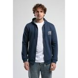 MAIDEN Lacivert Kapüşonlu Nakışlı Standard Fit Erkek Sweatshirt