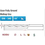 Maıer Uzun Fully Ground Matkap Ucu 8mm - Altın
