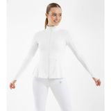 Maimoda Kadın Peplum Kesim Spor Ceket Parmak Geçirmeli -Tesettür Uyumlu - XL - Beyaz