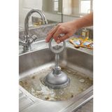MAİN SHOP 1 Adet Gri Çok Amaçlı Mutfak Banyo Balerin Pompa Tıkanık Lavabo Açıcı Manuel El Vantuzu M-126