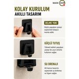 MAİN SHOP 1 Adet Yapışkanlı Paslanmaz Kancalı Bulaşık Sünger Tutucu Tutacağı Çok Amaçlı Askı M-Sng2 - Siyah