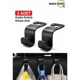 MAİN SHOP 2 Adet Araba Koltuk Arkası Askı – Araç İçi Çanta Poşet Elbise Asma Aparatı Oto Başlık Koltuk Askısı Seti M-414