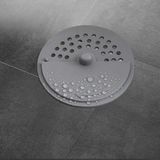 MAİN SHOP Banyo Koku Önleyici Gider Koku Önleyici Süzgeci Lavabo Küvet Duşa Kabin Tıkacı Gri M-137