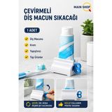 MAİN SHOP Çevirmeli Diş Macunu Sıkacağı Manuel Tüp Sıkıcı Aparat Krem ve Yapıştırıcı Sıkacak 1 Adet