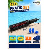 MAİN SHOP Intex 29 Cm Mini El Pompası ve Profesyonel Kulak-Burun Tıkacı Seti – Plaj ve Havuz Keyfi Tek Pakette! M-4
