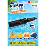 MAİN SHOP Intex Double Quick Mini El Pompası 29 cm - Şişme Yatak Havuz Simit Kolluk Pompası M-69613 - Siyah