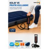 MAİN SHOP Intex Orijinal Kutulu Double Quick I Hortumlu El Pompası 29 cm - Şişme Yatak Havuz Simit Pompası M-68612