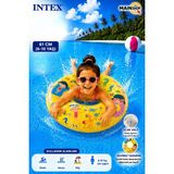 MAİN SHOP Intex Şeffaf Baskılı Çocuk Deniz Simidi 61 cm 6-10 Yaş - 3 Asorti Renkli Yüzme Simidi M-59242 - Sarı