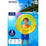 MAİN SHOP Intex Şeffaf Renkli Neon Çocuk ve Yetişkin Deniz Simidi 76 cm 8+ Yaş -Havuz Simidi M- 59260 - Sarı