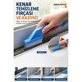 MAİN SHOP Kenar ve Köşe Temizleme Fırçası Kazıyıcı Uçlu Derz ve Banyo Mutfak Fırçası 1 Adet