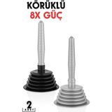MAİN SHOP Küçük Körüklü Küvet,Mutfak ve Banyo Vantuz Pompa Tıkanık Lavabo Açıcı Manuel El Vantuzu 2 ADET M-102