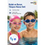 MAİN SHOP Kulak Ve Burun Tıkayıcı Yüzme Havuz Seti Mavi 1 Çift Kulak Tıkacı 1 Adet Burun Klipsi M-052