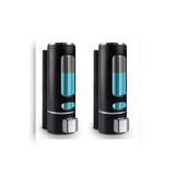 MAİN SHOP Premium Duvara Monte Sıvı Sabunluk Seti Otel Tipi Şampuan Ve Duş Jeli Dispenseri Banyo Seti 400 ML M-52SET