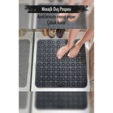 Mainshop 1 Adet Kaydırmaz Duşakabin Banyo Ve Duş Paspası Kare Masajlı 100 Adet Vantuzla Yapışır 54 X 54 Cm