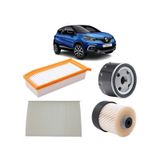 Mais Renault Captur 4lü Filtre Bakım Seti 1.5 Dci 2013-2019 Kit2054b