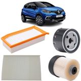 Mais Renault Captur 4lü Filtre Bakım Seti 1.5 Dci 2013-2019 Kit2055b