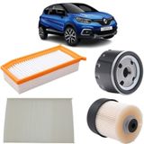 Mais Renault Captur 4lü Filtre Bakım Seti 1.5 Dci 2013-2019 Kit2056b