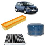 Mais Renault Clio 2 3lü Karbon Filtre Bakım Seti 1.5 Dci 2001-2010 KİT2072E