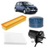 Mais Renault Clio 2 4lü Filtre Bakım Seti 1.5 Dci 2001-2010 KİT2072B