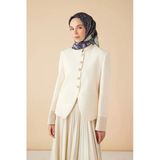 Maisa Susen Tivil İpek Eşarp 90*90 Cm - İndigo 4587