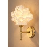 Maison Avf Beyaz Atelier Eva Tasarım Pilli Duvar Aydınlatması Aplik - Alt Parlak Gold