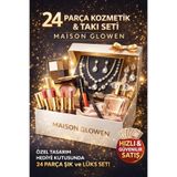 MAISON GLOWEN 24 Parça Kozmetik & Takı Seti – Özel Hediye Kutusu